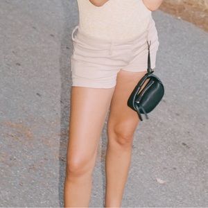 BY FAR Micro Cush Top Handle Bag - Black